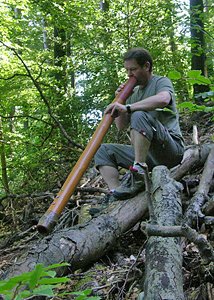 Didgeridoo nature dans les bois